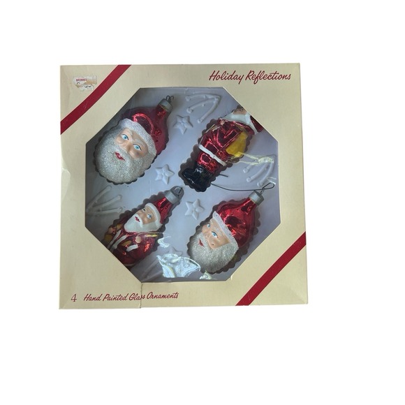 American Decorations Hand Panted Glass Ornament  Vintage - Picture 1 of 3